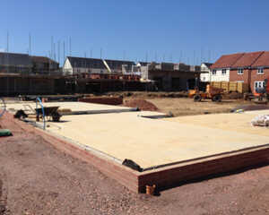 Building the foundations for residential project